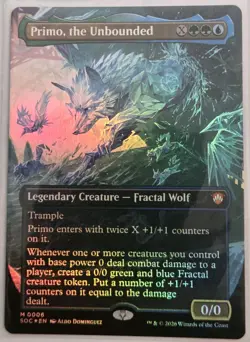Primo, the Unbounded (Borderless) Commander: Secrets of Strixhaven Foil - Image 1