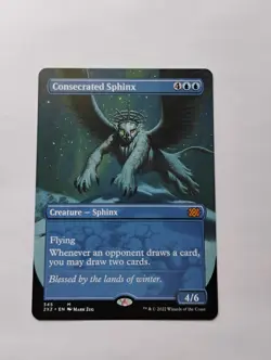 Magic: The Gathering Consecrated Sphinx Borderless Mythic Double Masters Eng #3… - Image 1