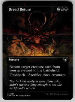 Dread Return (Borderless) 637 CMM C Commander Masters MTG - Image 1