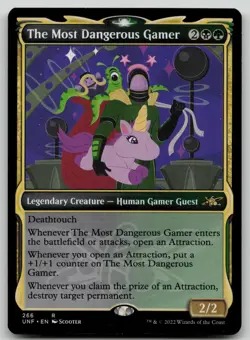 The Most Dangerous Gamer (Showcase) #266 (LP) Unfinity UNF Magic MTG - Image 1