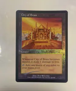 🔥Rare🔥 City of Brass: 2001 Magic the Gathering - 7th Edition Foil🔥 - Image 2