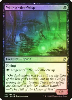 Will-o'-the-Wisp - FOIL - Masters 25 - Magic The Gathering - MTG - Image 1