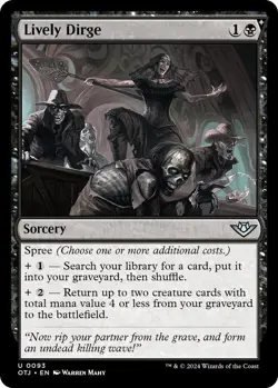 Lively Dirge - Outlaws of Thunder Junction (OTJ) (Foil) - Image 1