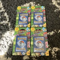 Lot Of 4 SEALED 2012 Pokemon 15 Card + Promo Packs: Possible VTG Holo Charizard - Image 1
