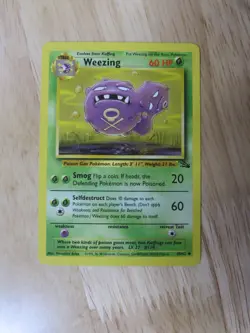 Pokemon TCG - Weezing 45/62 Fossil Uncommon LP - Image 1