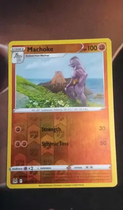 Pokemon Machoke Sword & Shield - Lost Origin 087/196 Reverse Holo Uncommon-NM - Image 1