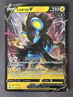 Pokemon Luxray V Astral Radiance #050/189 Ultra Rare Full Art Near Mint - Image 2