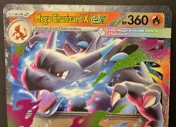 Mega Charizard X Ex 13/94 Phantasmal Flames Pokemon TCG Double Rare Holo Card NM - Image 2