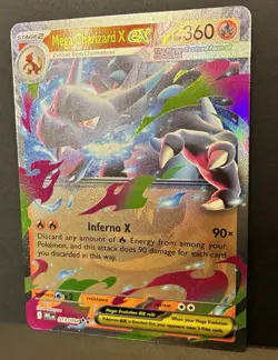 Mega Charizard X Ex 13/94 Phantasmal Flames Pokemon TCG Double Rare Holo Card NM - Image 4