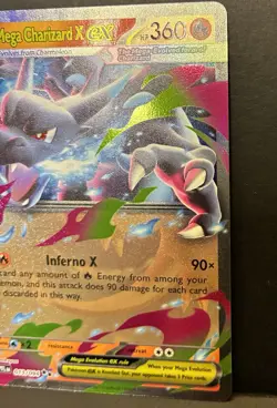 Mega Charizard X Ex 13/94 Phantasmal Flames Pokemon TCG Double Rare Holo Card NM - Image 5