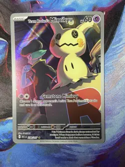 Team Rocket's Mimikyu 238/217 Illustration Rare ME: Ascended Heroes Pokemon TCG - Image 1