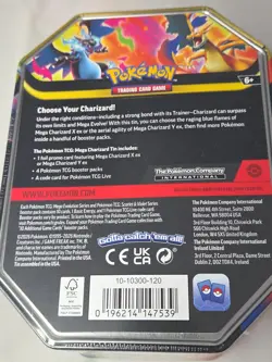 Bundle Of Ten Pokemon Tins - Charizard X And Y Tins - Sealed Promo + 4 Packs - Image 3