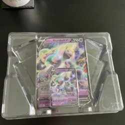 Galarian Rapidash V 210 Foil Promo OVERSIZE Card PLUS Pokemon Card - Image 1