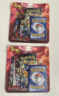 2 Pack - Pokemon TCG Lightning Set 4 Booster Packs Sealed with 1 extra card - Image 1