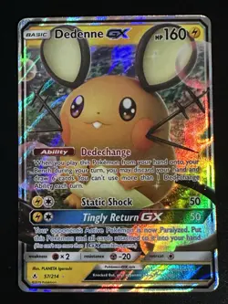 Dedenne GX 57/214 Pokemon Unbroken Bonds Ultra Rare Holo NM - Image 1