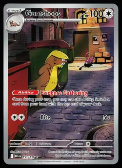 Gumshoos 153/132 Holo Illustration Rare Mega Evolution Pokemon Card - Image 1