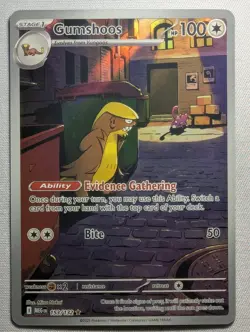 Gumshoos 153/132 Illustration Rare Mega Evolution Pokemon Near Mint - Image 1