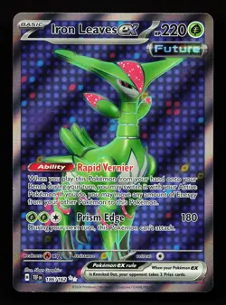 Iron Leaves ex 186/162 Ultra Rare Temporal Forces Pokemon Card - Image 1