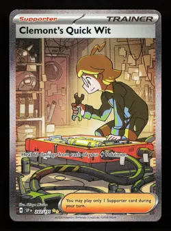 Clemont's Quick Wit 243/191 Surging Sparks Pokemon Card - Image 1