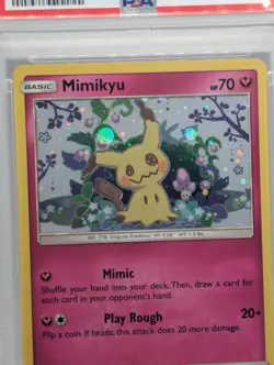2019 POKEMON SM BLACK STAR PROMO TEAM UP SINGLE PACK BLISTERS MIMIKYU-HOLO PSA 9 - Image 2