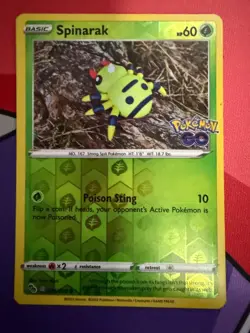 Spinarak Peelable Ditto 006/078 Reverse Holo Pokemon GO - Image 1