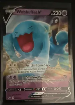 The Pokemon Company Wobbuffet V 086/202 Sword & Shield Ultra Rare Holo 220 HP S… - Image 1