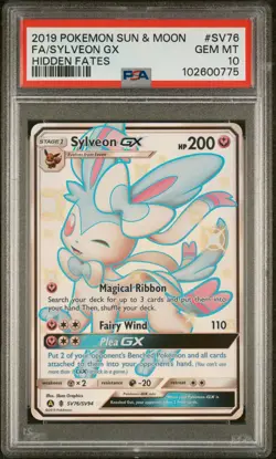Sylveon GX SV76/SV94 Shiny Vault Hidden Fates Pokemon English PSA 10 GEM - Image 1