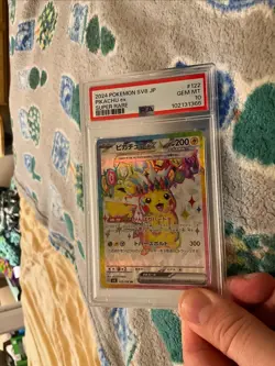 Pokemon Pikachu EX Card 122/106 PSA 10, Super Electric Breaker, SV8, Japanese JP - Image 1