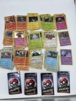Detective Pikachu Pokemon Cards NEVER PLAYED Lot (packs Opened) - Image 1