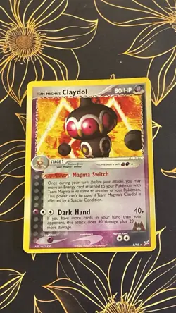 Pokemon Card EX Team Magma VS Team Aqua Magma's Claydol 8/95 Holo 2004 NM - Image 2