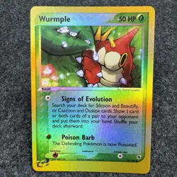 Wurmple 78/109 EX Ruby & Sapphire Common Reverse Holo Pokemon Card - Image 1