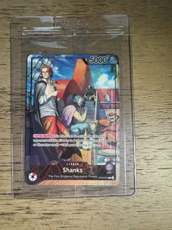 One Piece Shanks Leader PSA Promo Card Exclusive OP09-001 Sealed - Image 1