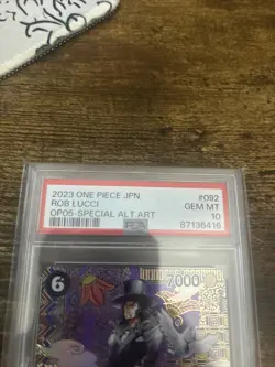 Lucci Alt Art Japanese PSA 10!! One Piece Card Game! - Image 2