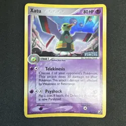 Xatu 49/115 EX Unseen Forces Stamped Pokemon Card LP/MP - Image 1