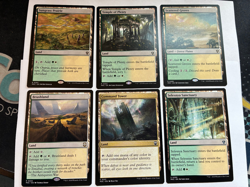 MTG Selesny utility land lot x6 (white green) commander NM (Command Tower) - Image 1