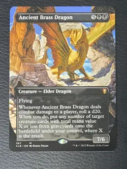 Ancient Brass Dragon Borderless Commander Legends Battle for Baldur's Gate 367 - Image 1