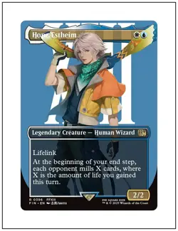 1x Hope Estheim, Borderless Art, Final Fantasy, MTG NM - Image 1