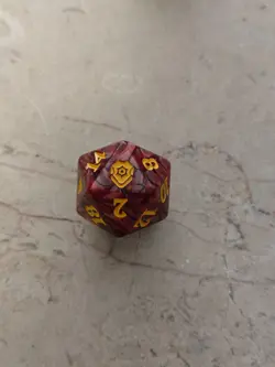 Commander Legends Baludur's Gate D20 Oversized Spindown Die MTG lifecounter Dice - Image 1