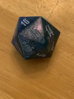 MTG Final Fantasy: Gift Bundle "Crystal" Shinra Blue Oversized D20 Die Dice - Image 4
