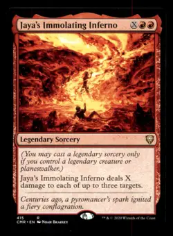 MTG Jaya's Immolating Inferno LP Light Play Commander Legends [726] - Image 1