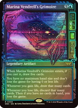 Marina Vendrell's Grimoire (Showcase) - Rare - Foil - Duskmourn - 308 - Image 1