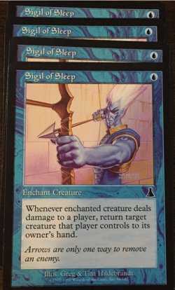 4 x Sigil of Sleep / Siegel des Schlafes - URZA's DESTINY - englisch *Playset* - Image 1