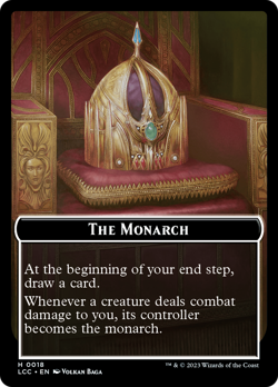 The Monarch // Dinosaur Double-Sided Token [The Lost Caverns of Ixalan - Image 1