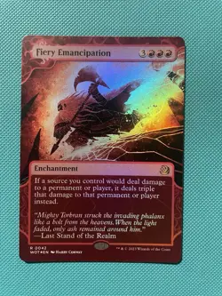 Fiery Emancipation Wilds of Eldraine: Enchanting Tales Foil #0042 MTG - Image 1