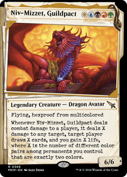 Niv-Mizzet, Guildpact (Showcase) (368) [Murders at Karlov Manor] Magic MTG - Image 1