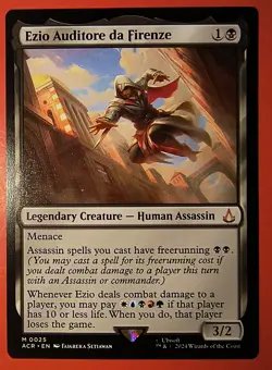 MAGIC, MTG: EZIO AUDITORE DA FIRENZE, ACR, NM #0025, MYTHIC, REGULAR FINISH - Image 1