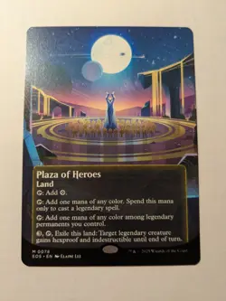 Plaza of Heroes 0078 Borderless Edge of Eternities Stellar Sights Regular MtG - Image 1
