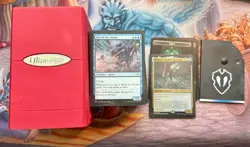 MTG Crimson Vow Spirit Squadron UW Commander Deck 100/100 w/ Deck Box, Sleeves - Image 1