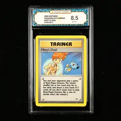 TQG 8.5 NM-MT+ 2000 Pokemon GYM ENG Misty's Duel #I23/132 C - Image 1