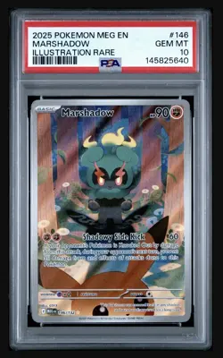 MARSHADOW # 146 (PSA 10) 2025 POKEMON MEG EN-MEGA EVOLUTION | ILLUSTRATION RARE - Image 1